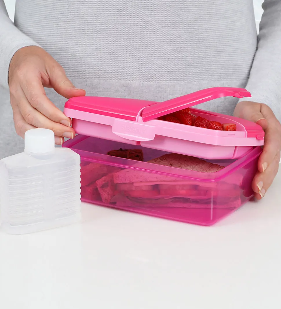 Sistema Madkasse - Slimline Quaddie - 1,5 l - Pink