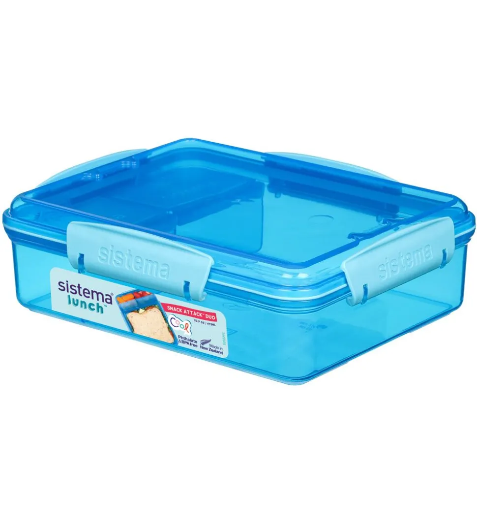 Sistema Madkasse - Snack Attack Duo - 975 ml - Blå