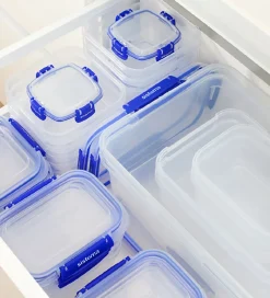 Sistema Madkasse - Square Klip it Plus - 3-pak - 520ml - Blå