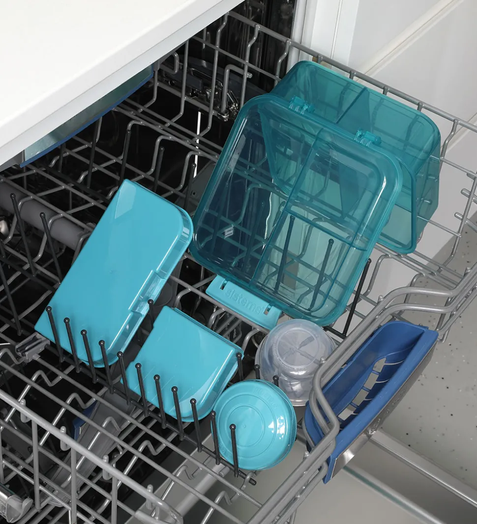 Sistema Madkasse m. Beholder - Bento Cube - 1,25 l - Teal Stone