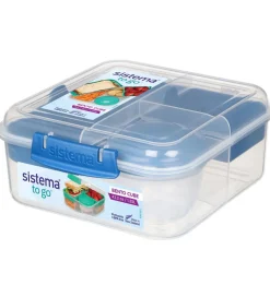 Sistema Madkasse m. Beholder - Bento Cube - 1,25 l - Mørkeblå