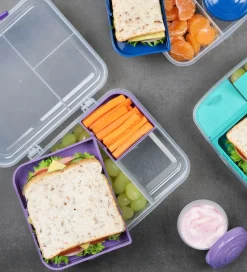 Sistema Madkasse m. Beholder - Bento Cube - 1,25 l - Mørkeblå
