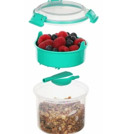 Sistema Madkasse m. Bestik - Breakfast To Go - 530 ml - Turkis