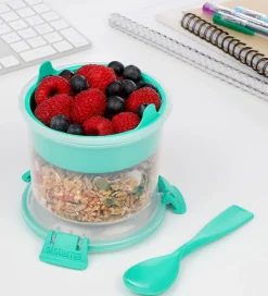 Sistema Madkasse m. Bestik - Breakfast To Go - 530 ml - Turkis