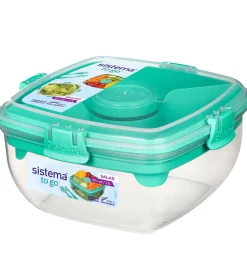 Sistema Madkasse m. Tilbehør - Salad - 1,1 L - Minty Teal