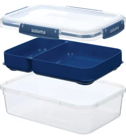 Sistema Madkasser - 4-pak - Stax To Go - Blå/Turkis