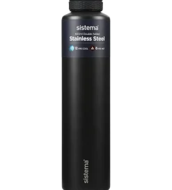 Sistema Termoflaske - Stainless Steel - 600 ml - Sort