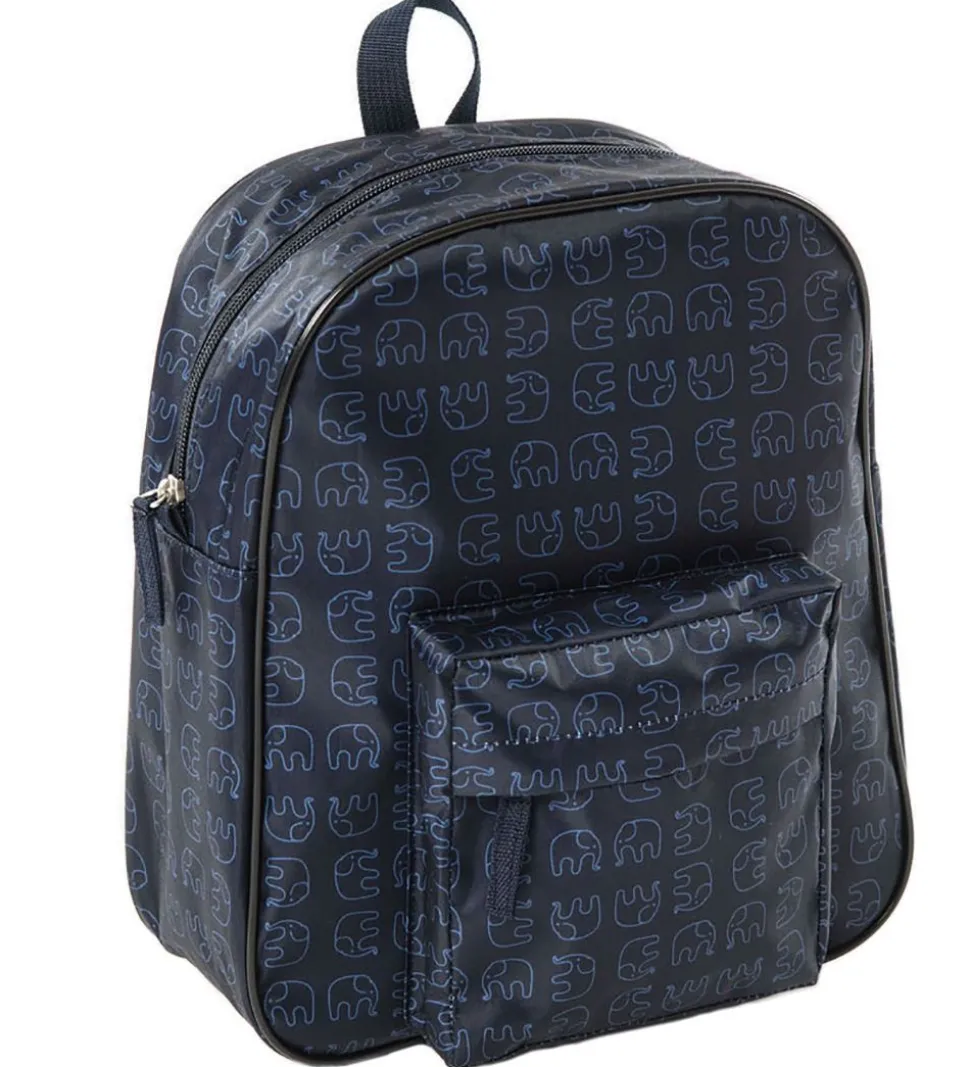 Smallstuff Rygsæk - Navy m. Elefanter