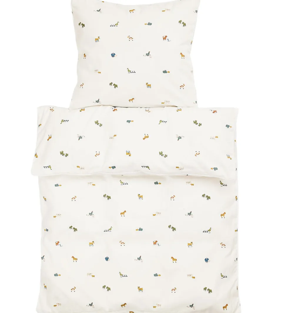 Smallstuff Sengetøj - Junior - Farm Living - Soft Green
