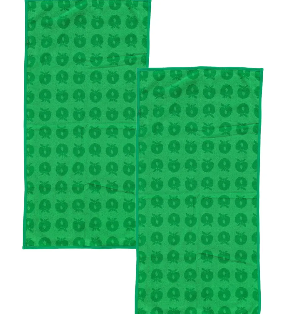 Småfolk Håndklæde - 2-pak - 50x100 - Apple Green