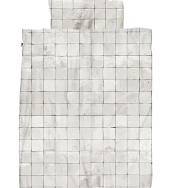 Snurk Sengetøj - Voksen - Tiles Pearl White