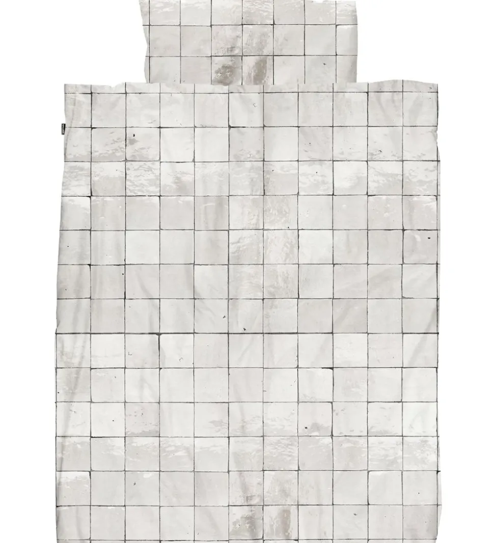 Snurk Sengetøj - Voksen - Tiles Pearl White