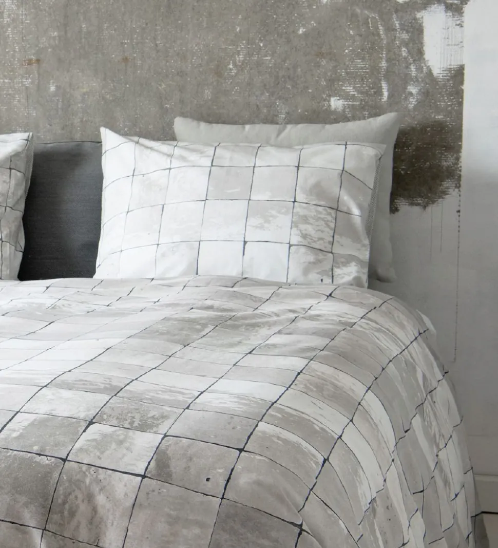 Snurk Sengetøj - Voksen - Tiles Pearl White