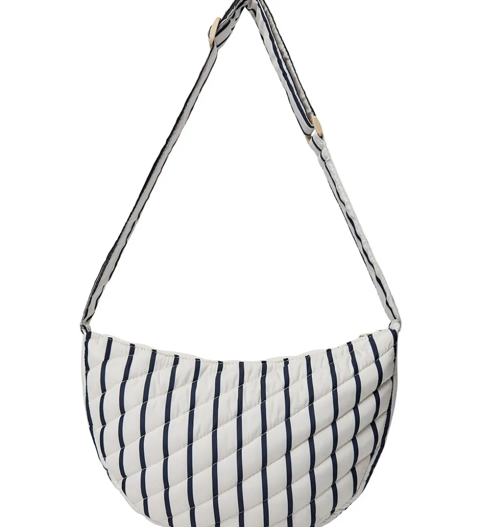 Sofie Schnoor Skuldertaske - Off White/Navy Striped