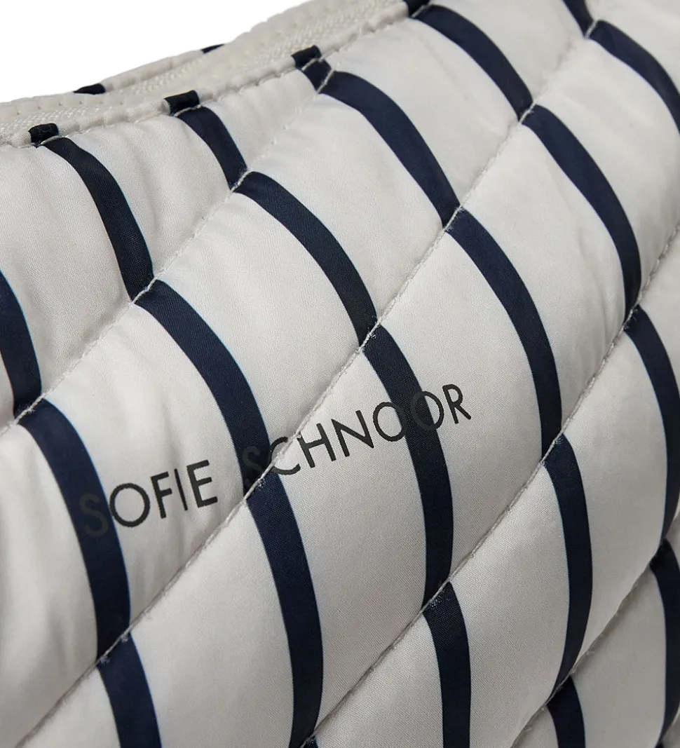 Sofie Schnoor Skuldertaske - Off White/Navy Striped