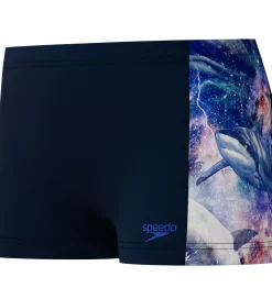 Speedo Badebukser - Digital Panel - Navy m. Hajer