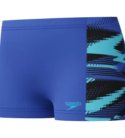 Speedo Badebukser - HyperBoom Panel - Blå m. Print