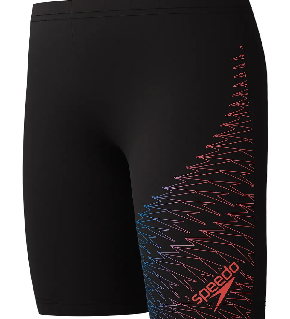 Speedo Badebukser - Medley Logo - Sort m. Rød