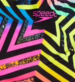 Speedo Badedragt - Girls Digital Placement Splashback - Sort/Pin