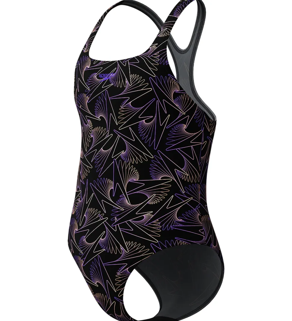 Speedo Badedragt - HyperBoom Allover Medalist - Sort/Fersken