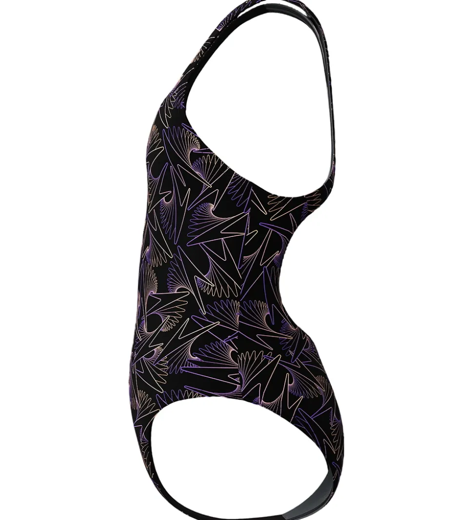 Speedo Badedragt - HyperBoom Allover Medalist - Sort/Fersken