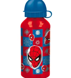 Spiderman Drikkedunk - 400 ml - Aluminum - Rød/Blå