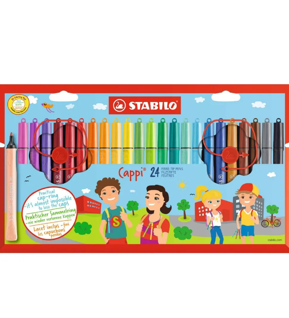 Stabilo Tuscher - Cappi - 24 stk. - Multifarvet