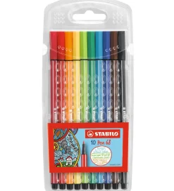 Stabilo Tuscher - Pen 68 - 10 stk. - Multifarvet