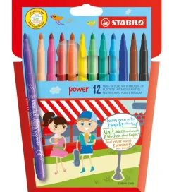 Stabilo Tuscher - Power - 12 stk. - Multifarvet