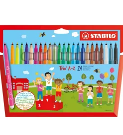 Stabilo Tuscher - Trio A-Z - 24 stk. - Multifarvet