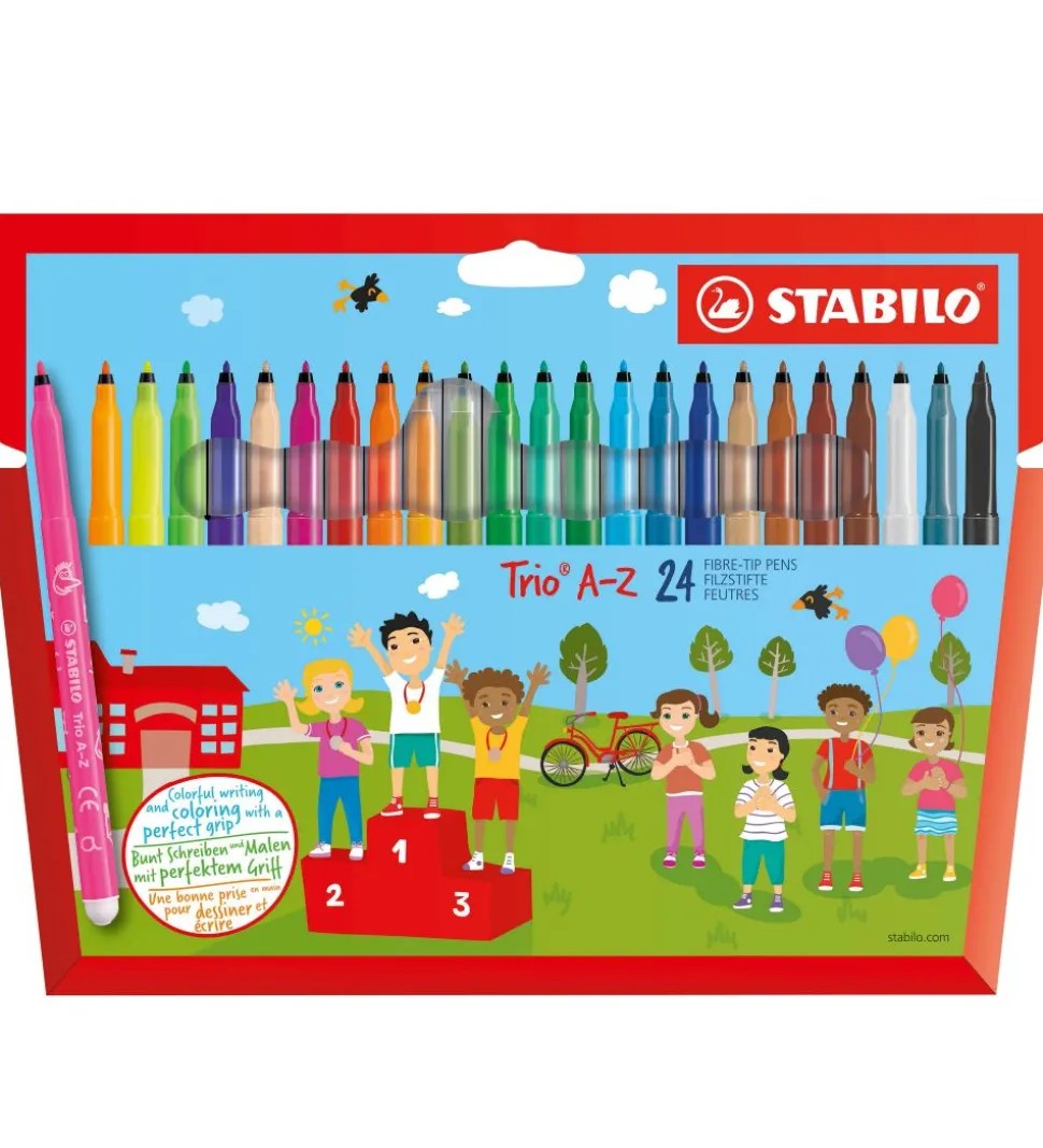 Stabilo Tuscher - Trio A-Z - 24 stk. - Multifarvet