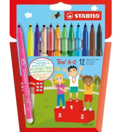 Stabilo Tuscher - Trio A-Z - 12 stk. - Multifarvet