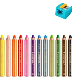 Staedtler Farveblyanter - Noris Junior - 3-i-1 - 12 stk m. Blyan