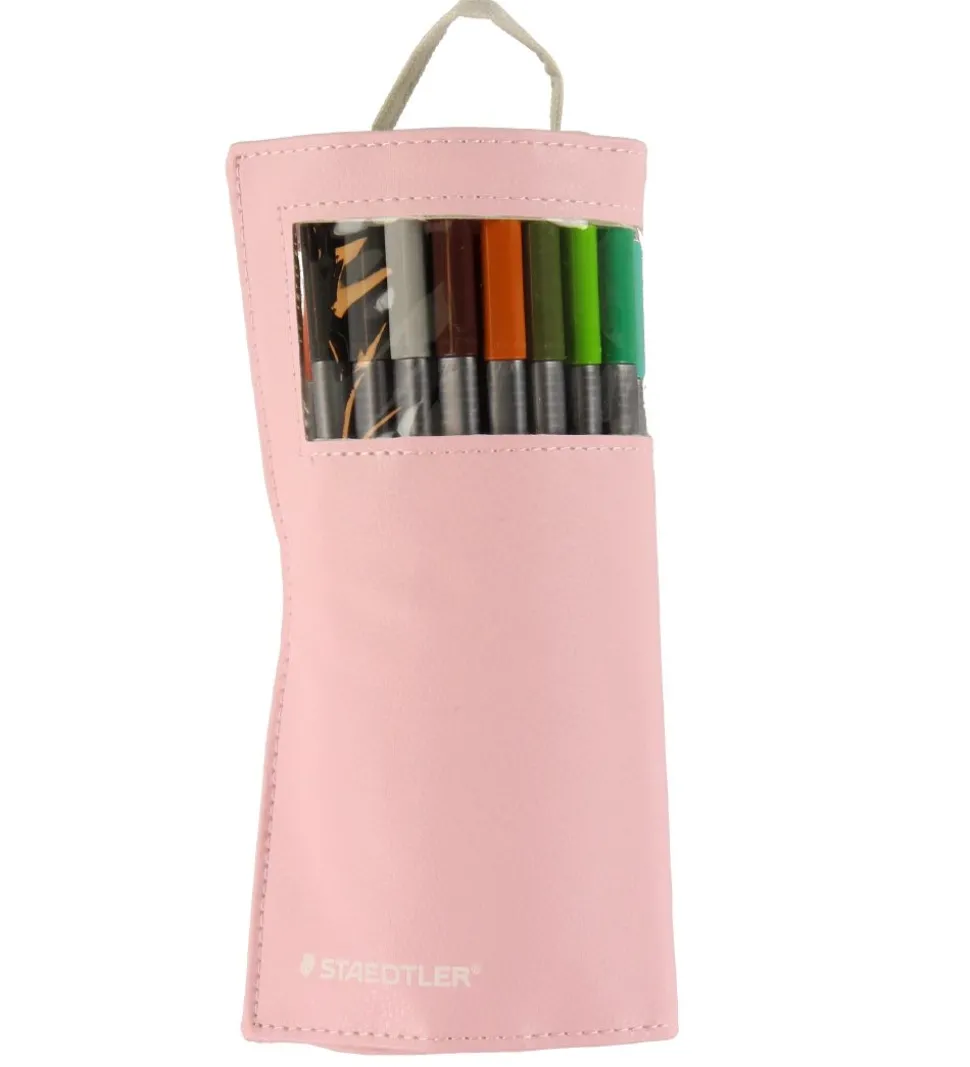 Staedtler Tuscher m. Penalhus - 20 stk. - 0,3 mm - Rosa
