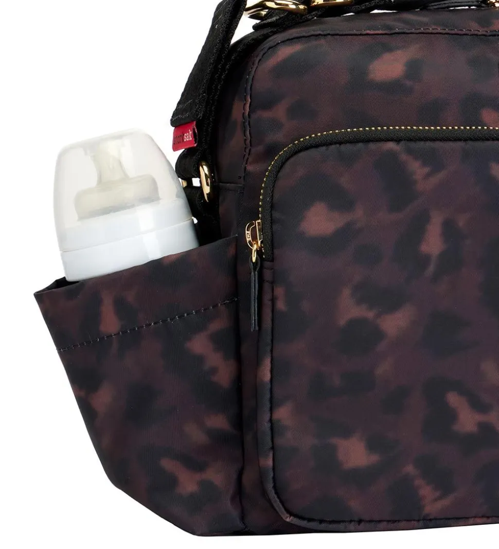 Storksak Barnevognstaske - Black/Leopard