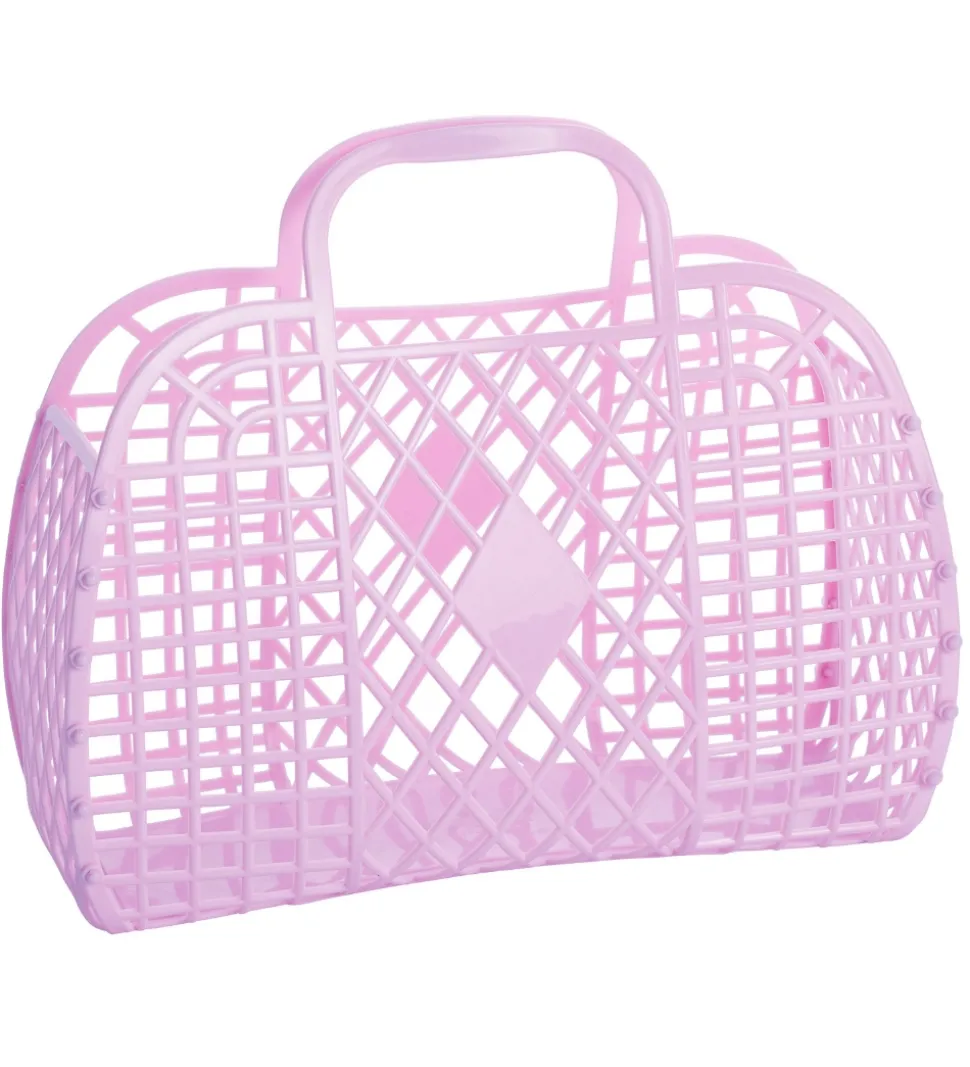 Sun Jellies Lille Foldekurv - Retro - 26x21x12 cm - Lilac