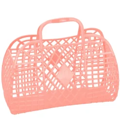 Sun Jellies Lille Foldekurv - Retro - 26x21x12 cm - Peach