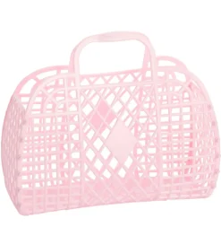 Sun Jellies Lille Foldekurv - Retro - 26x21x12 cm - Pink