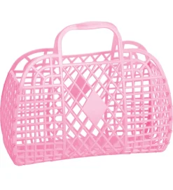 Sun Jellies Lille Foldekurv - Retro - Bubblegum Pink