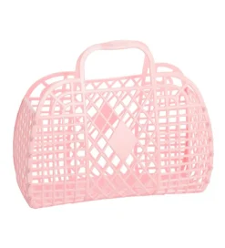 Sun Jellies Mini Foldekurv - Retro - 15x6x13 cm - Pink