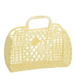 Sun Jellies Mini Foldekurv - 15x6x13 cm - Retro - Gul