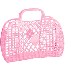 Sun Jellies Stor Foldekurv - Retro - 37x30x11 cm - Bubblegum Pin