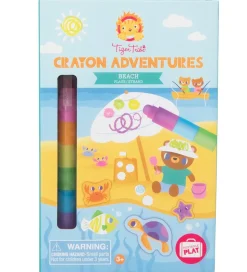 Tiger Tribe Farvesæt - Crayon Adventures - Beach