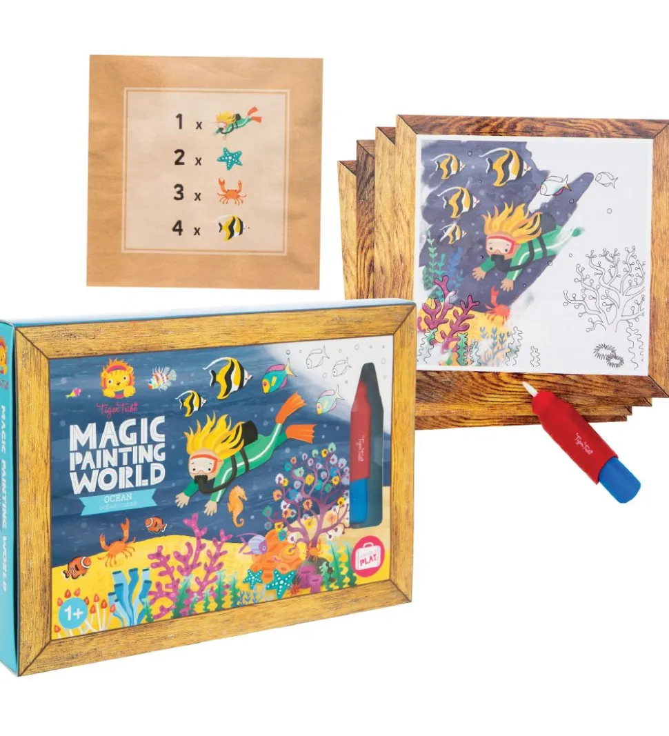 Tiger Tribe Farvesæt - Magic Painting World - Ocean