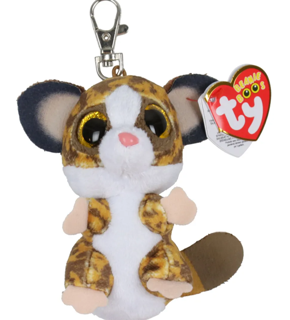 Ty Nøglering m. Bamse - Beanie Boos - 10 cm - Binky