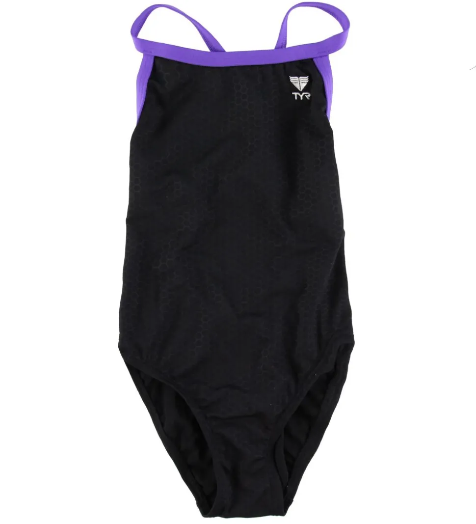TYR Badedragt - Hexa Diamondfit - Sort/Lilla