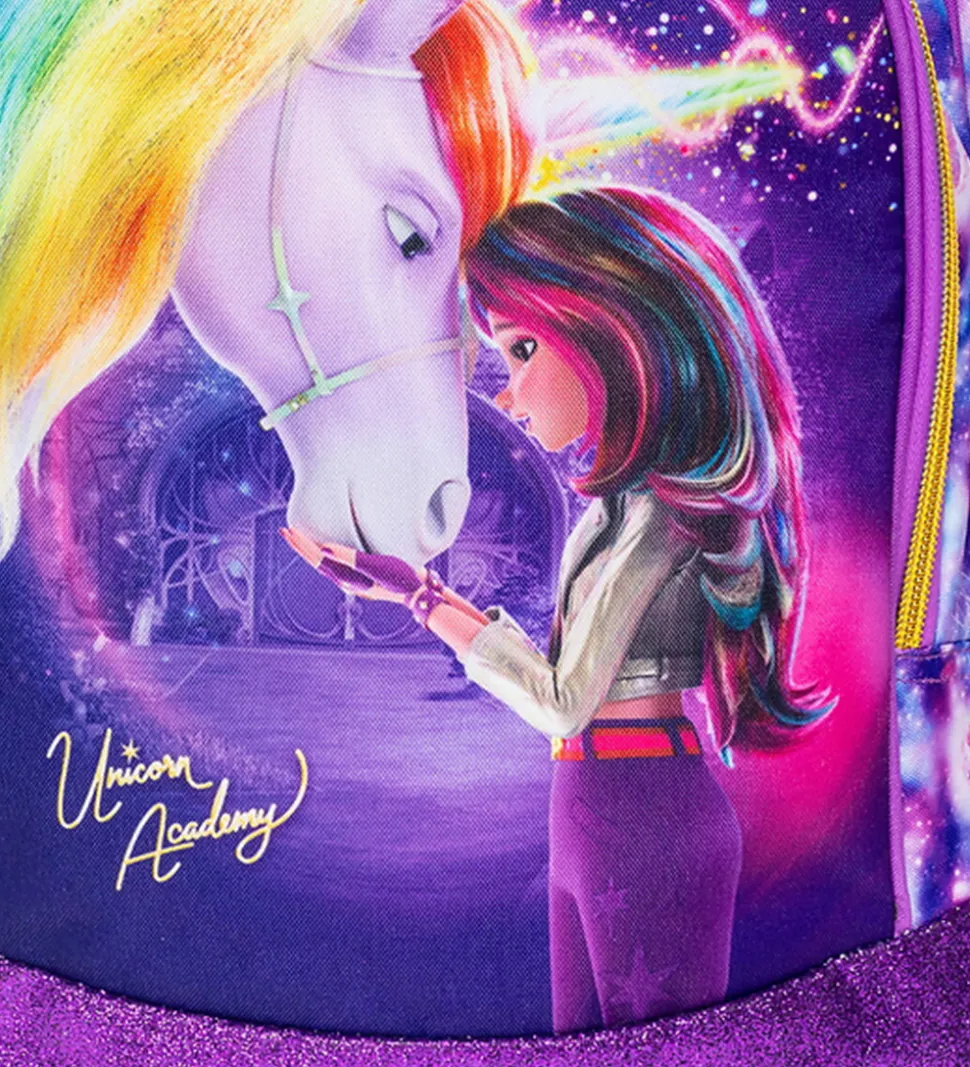 Unicorn Academy Rygsæk - Medium - 10 L - Lilla/Glitter