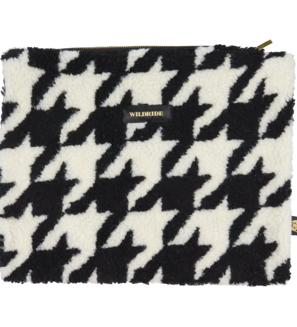 Wildride Taske - Pouch - 35x27 cm. - Teddy Houndstooth
