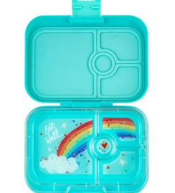Yumbox Madkasse m. 4 Rum - Bento Panino - Misty Aqua - Rainbow T