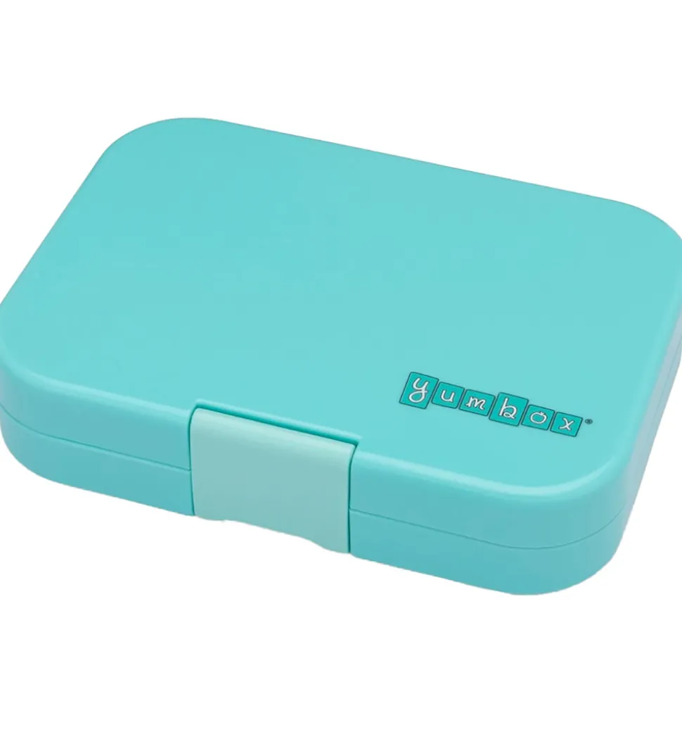 Yumbox Madkasse m. 4 Rum - Bento Panino - Misty Aqua - Rainbow T